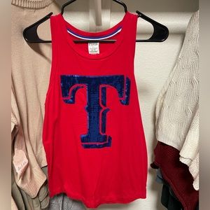 Victorias Secret Pink Texas Rangers tank top
